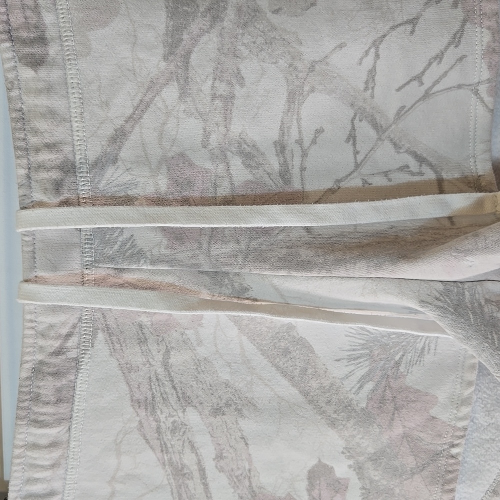 Hollister Washed Light Camo Print Cotton Shorts Size L Fleece Lined Loungewear - Picture 4 of 8